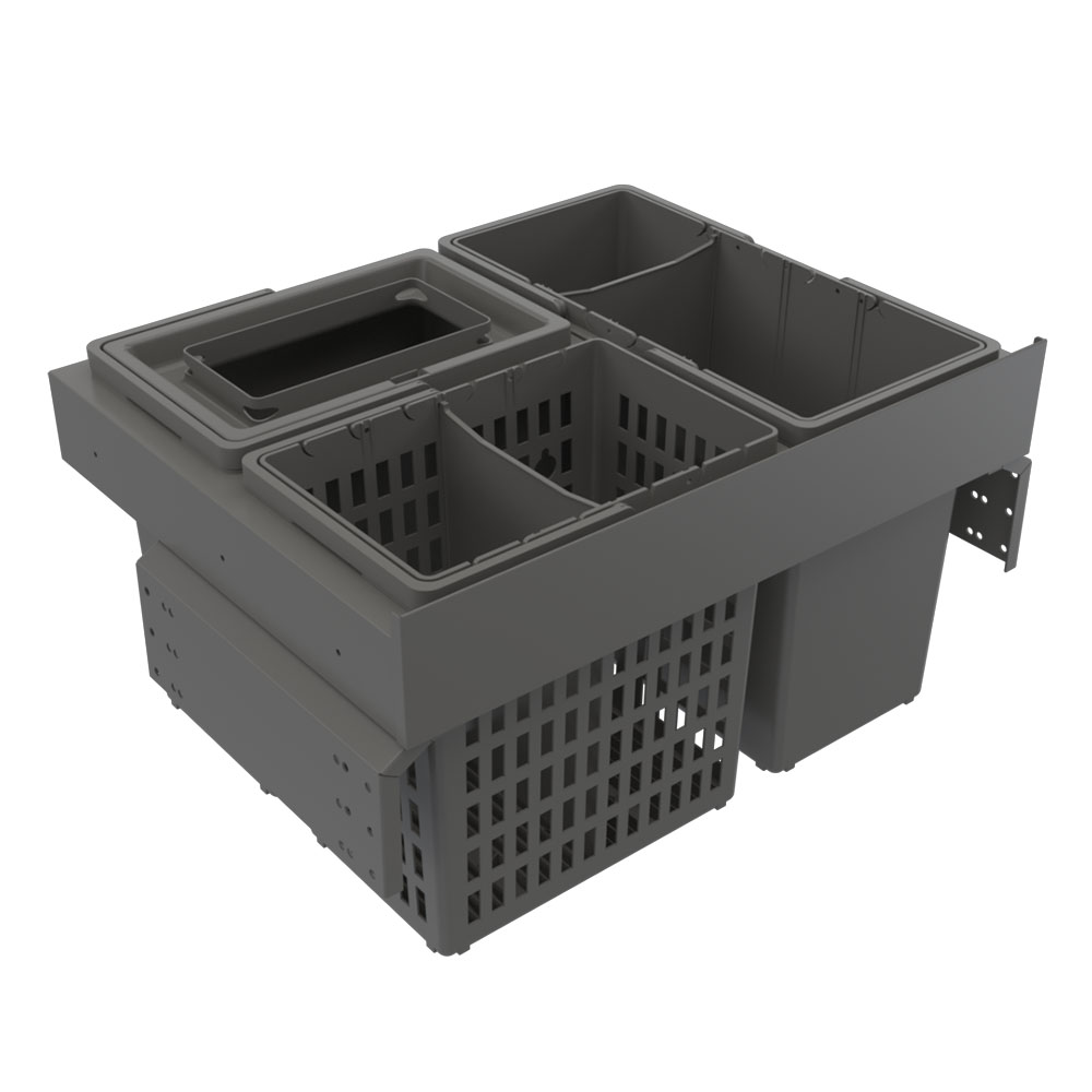 Recycling Bin - Select Side Eco - Dark Grey in the group Storage  / All Storage / Waste sorting solution at Beslag Online (210001411-V)