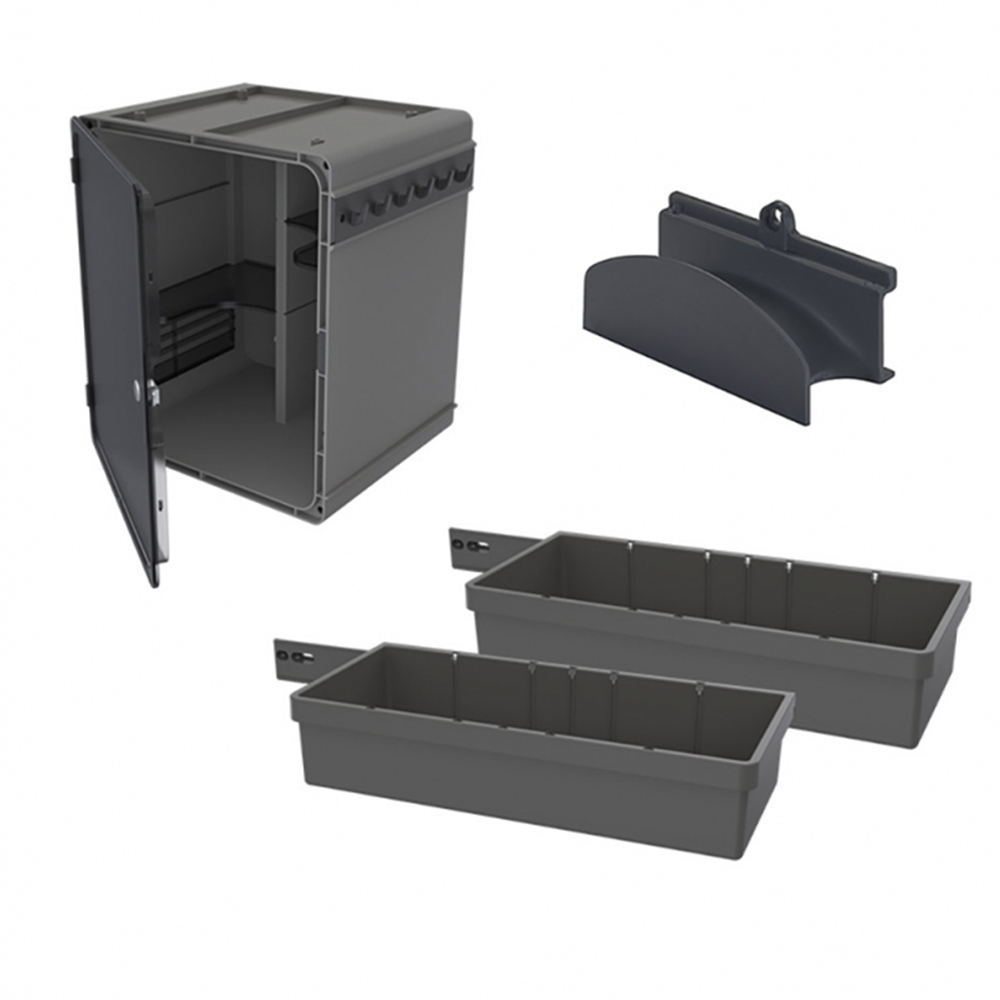 Cleaning Cabinet Set 4-parts - Dark Grey in the group Storage  / All Storage / Cupboard Interior at Beslag Online (240001406-I)