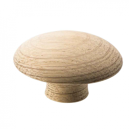 Cabinet Knob Mushroom - 50mm - Untreated Oak in the group Cabinet Knobs / Color/Material / Wood at Beslag Online (255620-11)