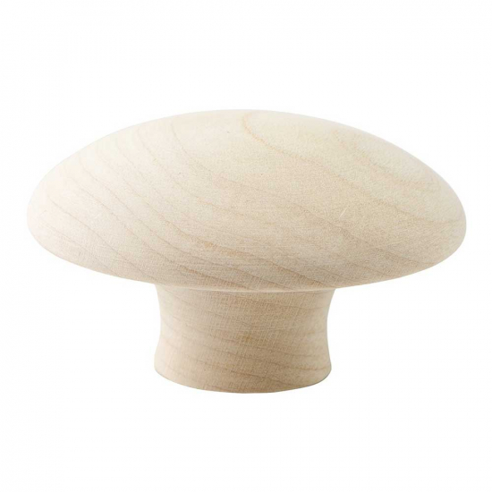 Cabinet Knob Mushroom - 50mm - Untreated Birch in the group Cabinet Knobs / Color/Material / Wood at Beslag Online (255621-11)