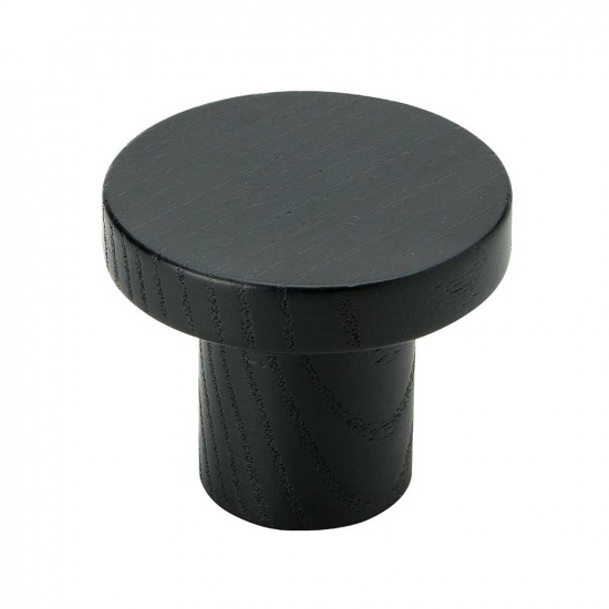 Cabinet Knob Circum - 48mm - Black in the group Cabinet Knobs / Color/Material / Wood at Beslag Online (255645-11)