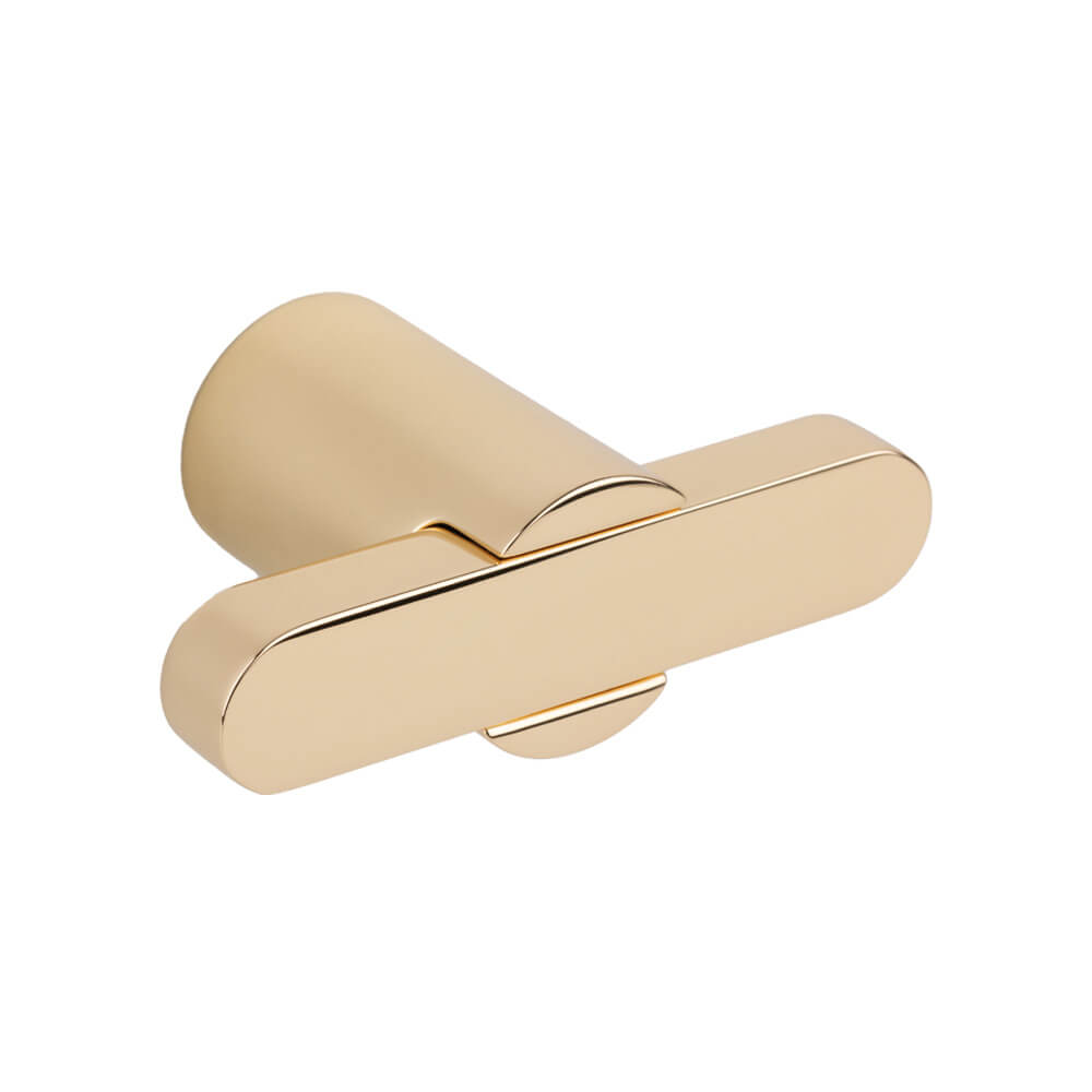 Cabinet Knob T Fusion - Polished Brass