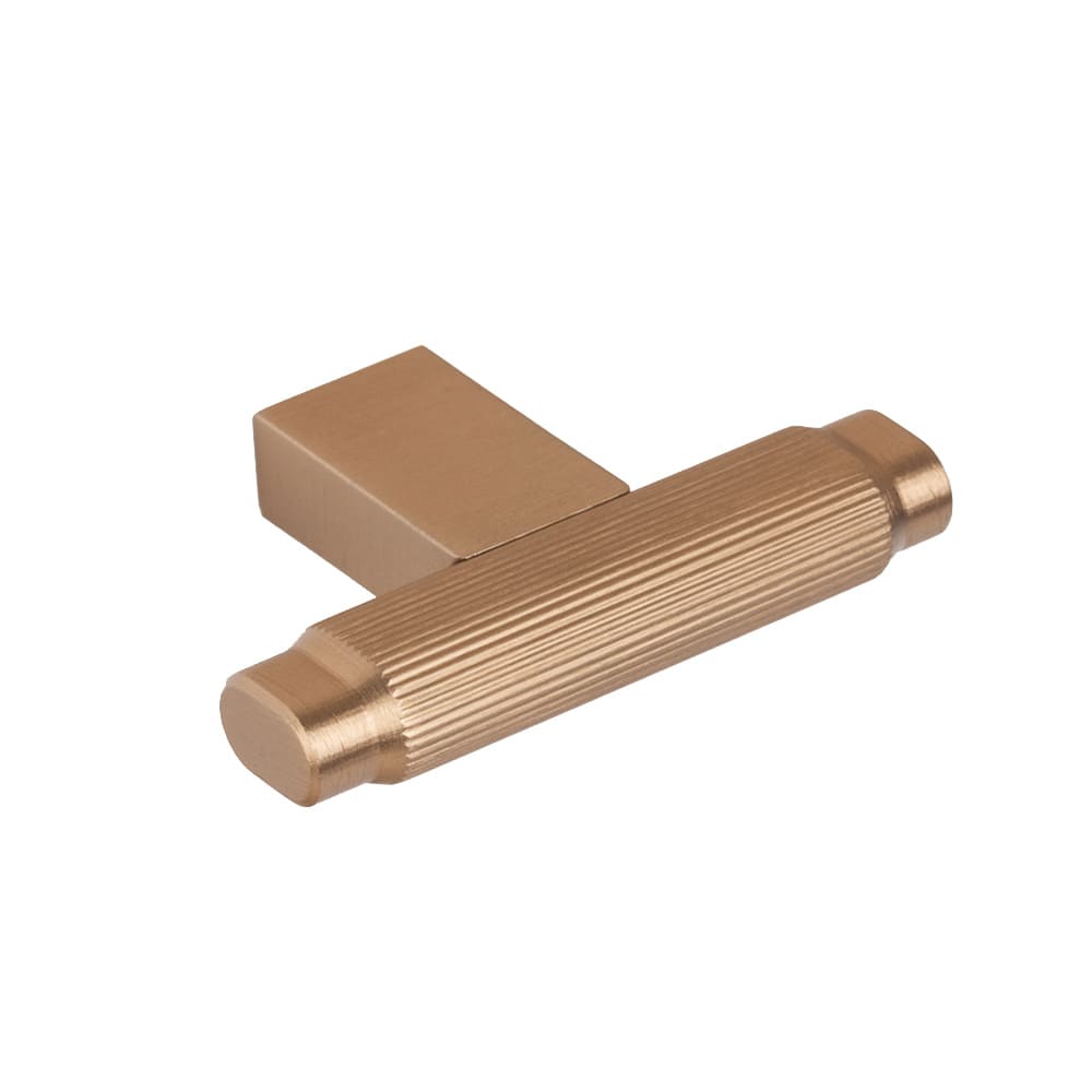 Cabinet Knob T Brooklyn - Brushed Brass