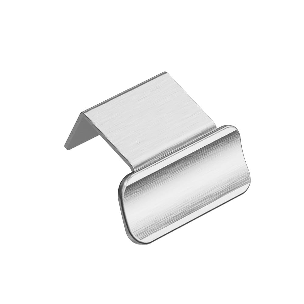 Edge Pull Handle Volet - Stainless Steel Look