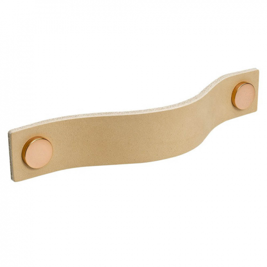Handle Loop - 128mm - Nature Leather/Copper in the group Cabinet Handles / Color/Material / Leather at Beslag Online (333182-11)
