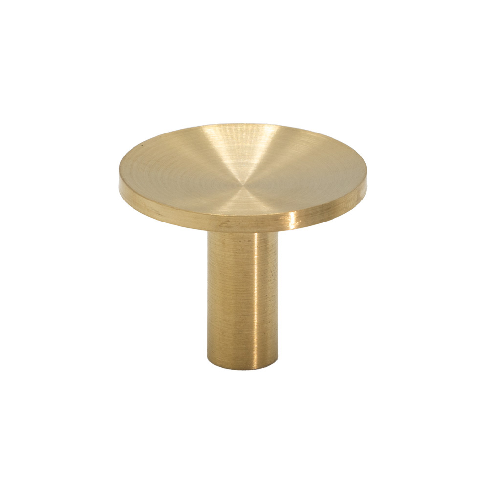 Cabinet Knob Sture - 28mm - Brushed Untreated Brass in the group Cabinet Knobs / Color/Material / Brass at Beslag Online (339380-11)