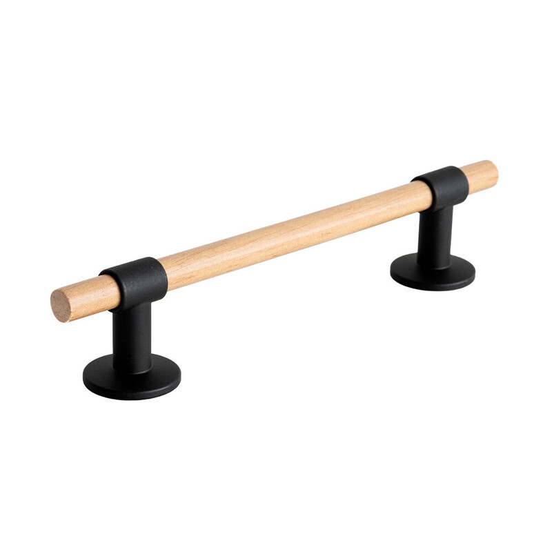 Handle Uniform - 128mm - Oak/Matte Black