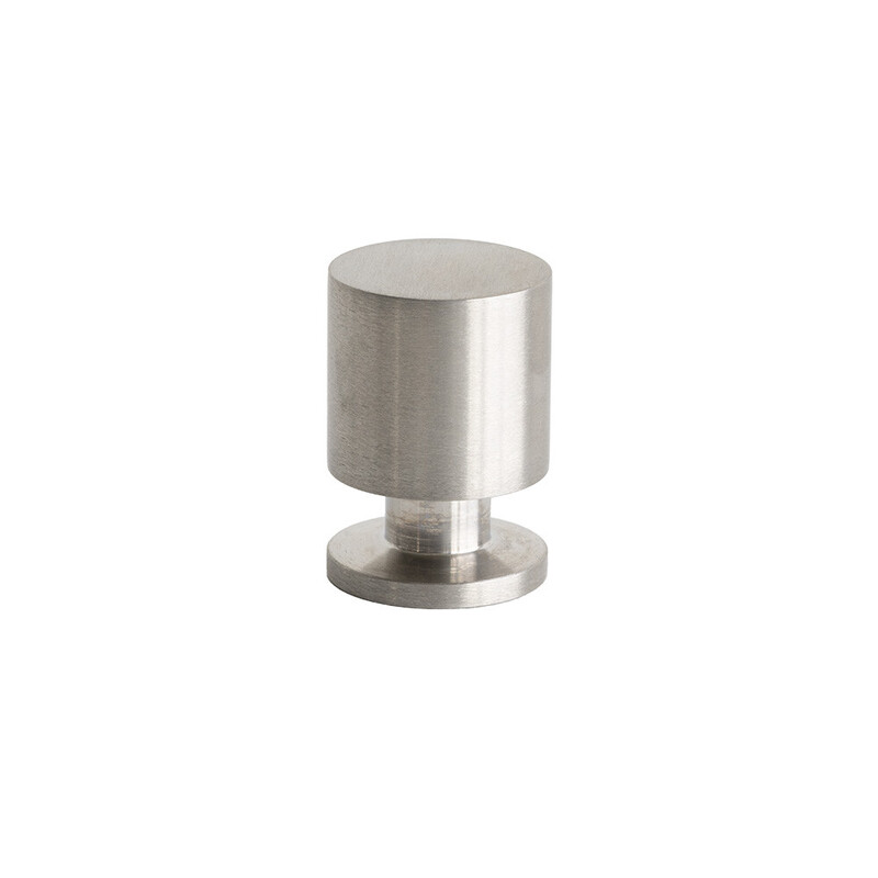 Cabinet Knob Solo - Brushed Stainless