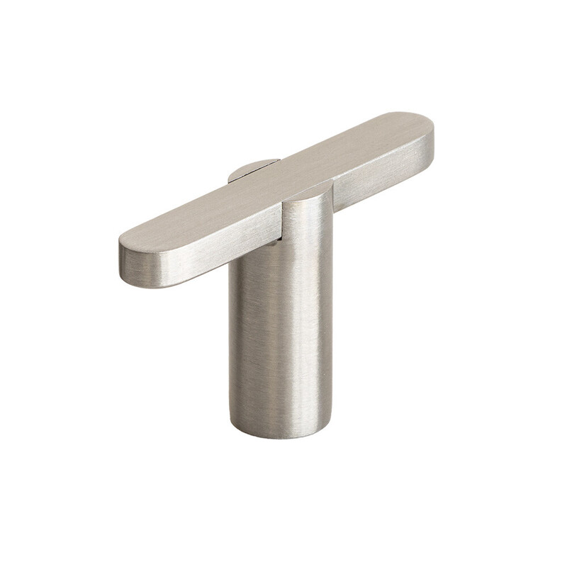 Cabinet Knob T Flow - Brushed Nickel