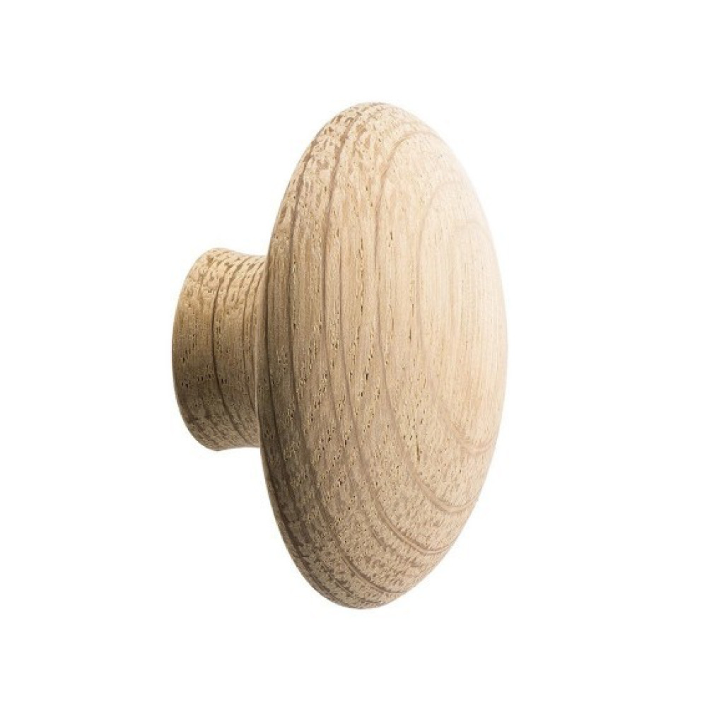 Hook Mushroom - 50mm - Untreated Oak in the group Hooks / Color/Material / Wood at Beslag Online (370060-21)