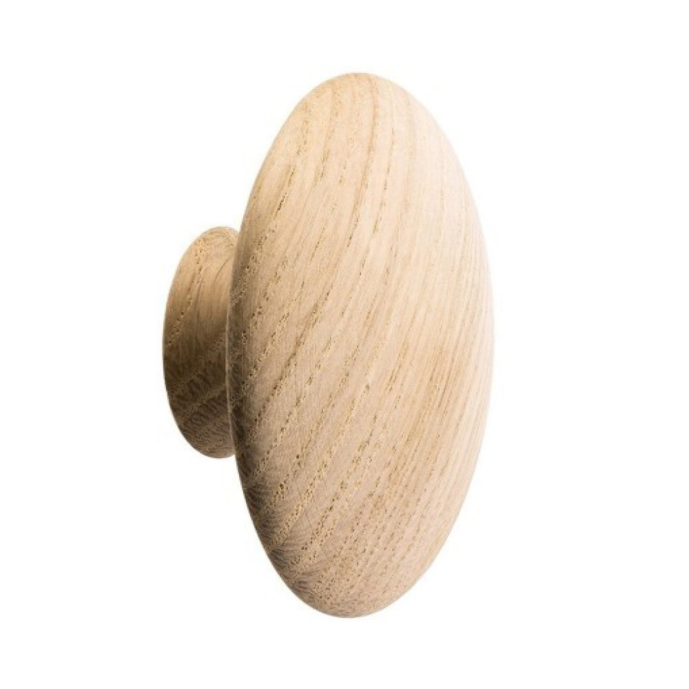Hook Mushroom - 65mm - Untreated Oak in the group Hooks / Color/Material / Wood at Beslag Online (370065-21)