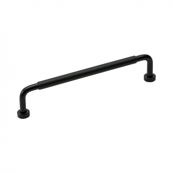 Handle Lounge - 160mm - Black/Black Leather in the group Cabinet Handles / Color/Material / Leather at Beslag Online (370109-11)