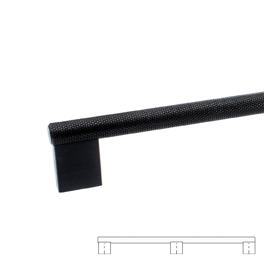 Handle Graf Mini - 1178mm - Black in the group Cabinet Handles / Color/Material / Black at Beslag Online (370241-11)