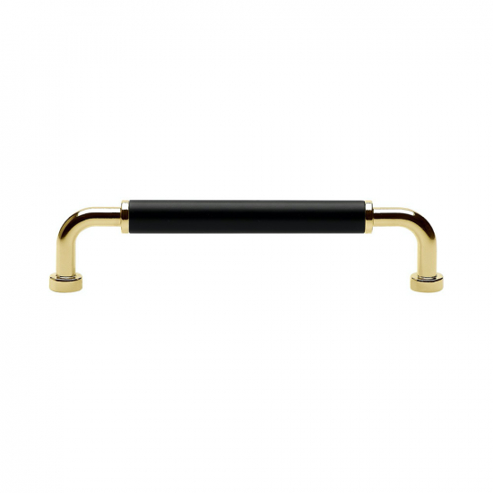 Handle Brohult M - 128mm - Polished Brass/Black