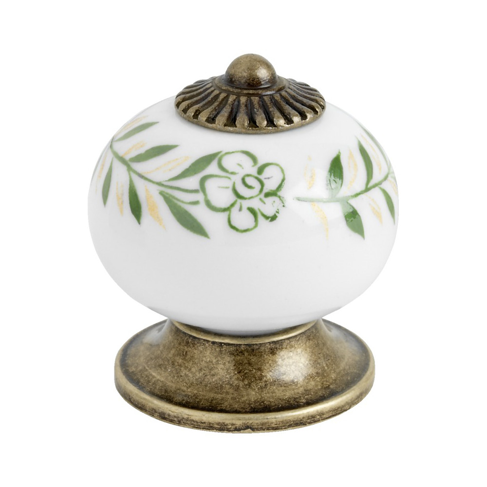 Cabinet Knob 8131 - Green/Antique in the group Cabinet Knobs / Color/Material / Antique at Beslag Online (4892-11)