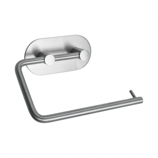 Base 100 Toilet Roll Holder - Brushed Stainless Steel Finish in the group Bathroom Accessories / All Bathroom Accessories / Toilet Roll Holder at Beslag Online (60602-21)