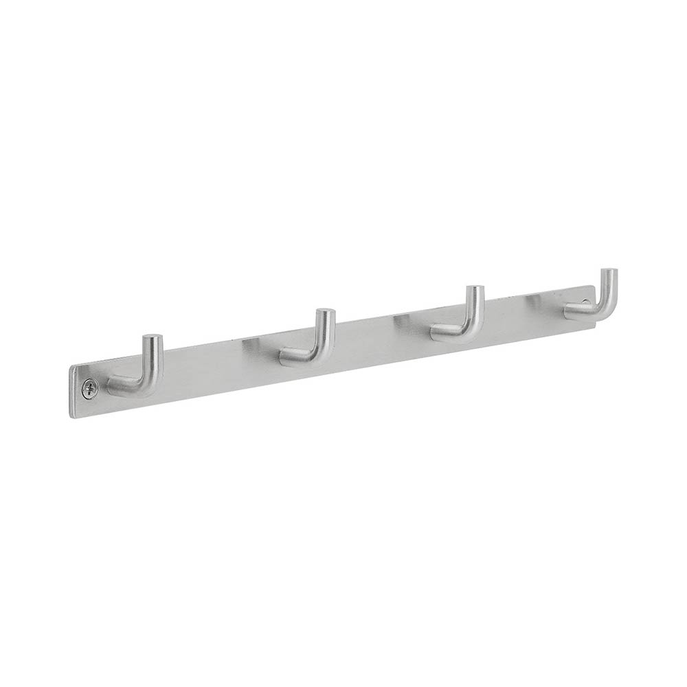 Strand 4-Hook - Brushed Stainless Steel Finish in the group Hooks / Color/Material / Stainless at Beslag Online (606205-21)