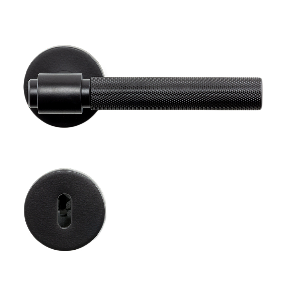 Door Handle Helix 200 - Scandinavian Standard - Black in the group Door handles / All Door Handles / Internal Door Handles at Beslag Online (751011-41)