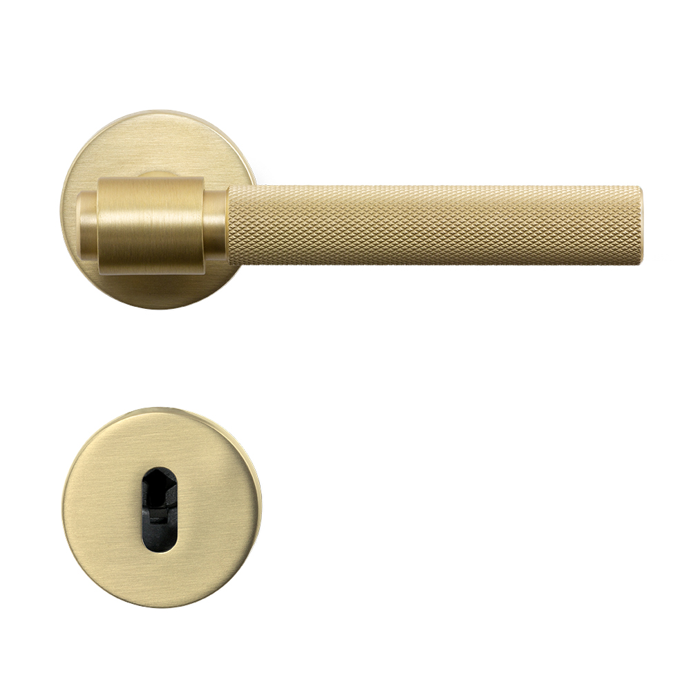 Door Handle Helix 200 - European Standard - Brass in the group Door handles / All Door Handles / Internal Door Handles at Beslag Online (751012-41E)
