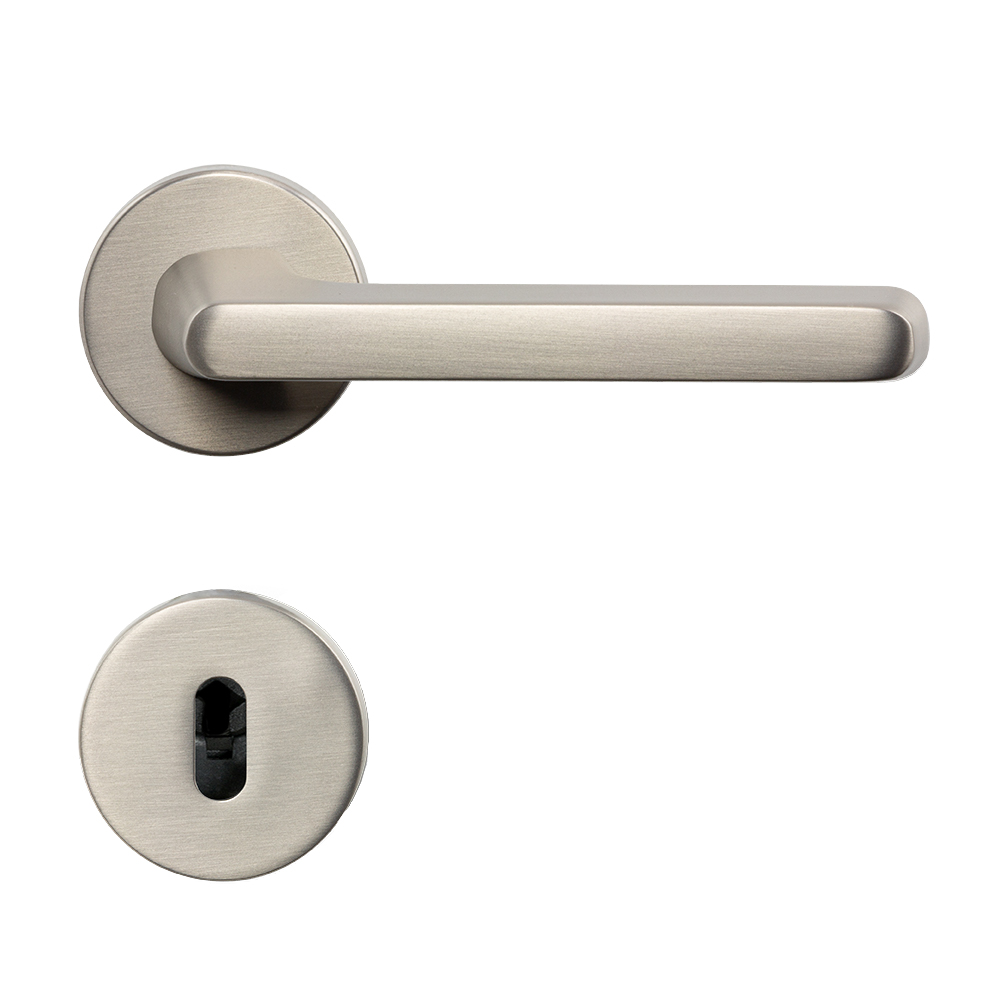 Door Handle Tavira - Scandinavian Standard - Stainless Steel Finish in the group Door handles / All Door Handles / Internal Door Handles at Beslag Online (751033-41)