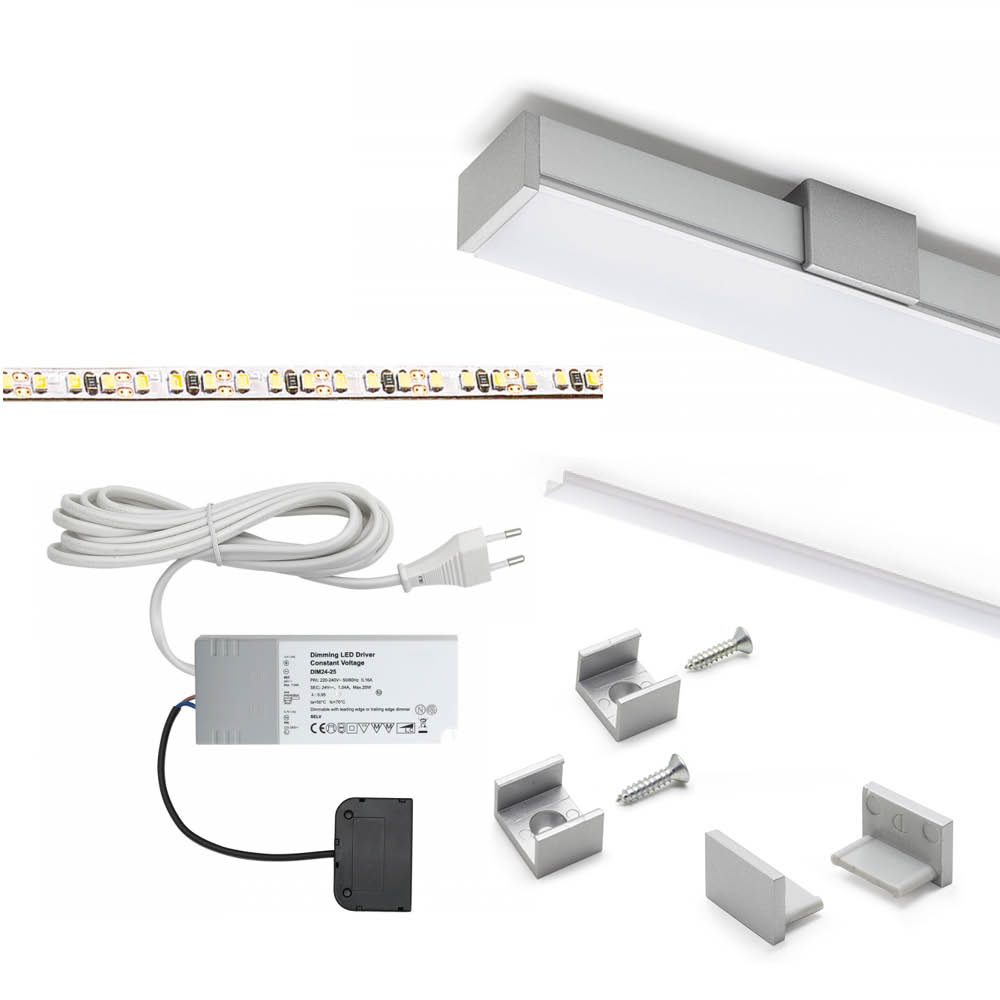 Lighting Kit Twig XA - 2000mm - Aluminum in the group Lighting / All Lighting / LED Strip Lights at Beslag Online (973461-K)
