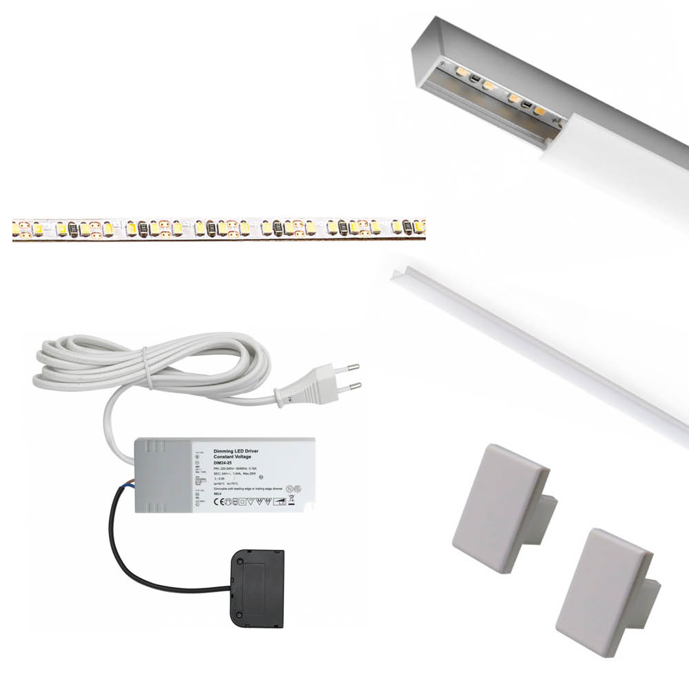 Lighting Kit LD8104 - 2000mm - Aluminum in the group Lighting / All Lighting / LED Strip Lights at Beslag Online (973501-K)