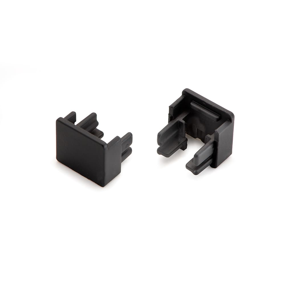 End Cap Nexus - Recessed - Black 2 pcs