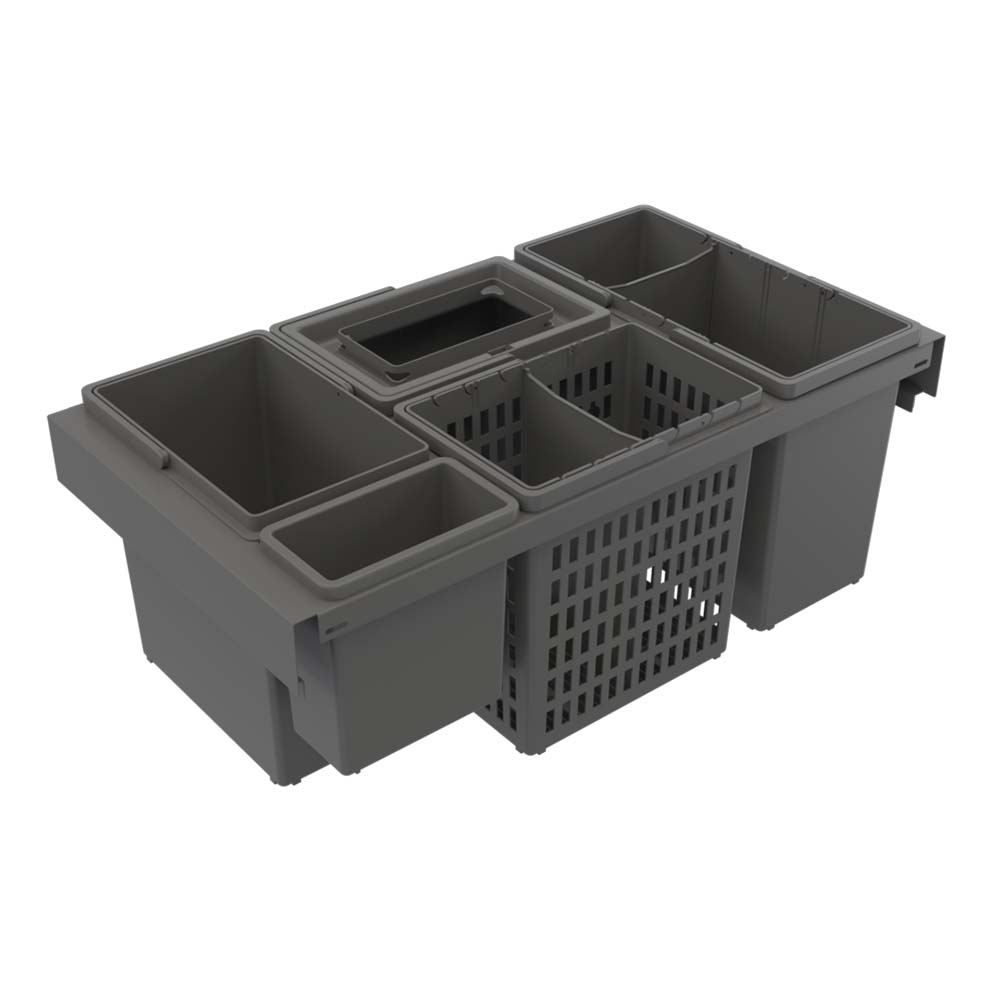 Kitchen Recycling Bin - Trend Highside Eco - Dark Grey