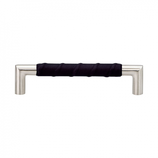 Handle Norma 12 - Stainless Steel/Black Leather
