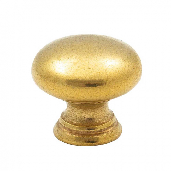 Cabinet Knob 411 - Untreated Brass