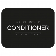 Selvklebende Etikett - Conditioner - Matt Sort