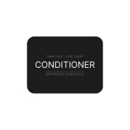 Adhesive Label - Conditioner - Matte Black