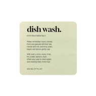 Adhesive Label Premium - Dish Wash - Beige