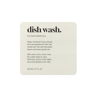 Adhesive Label Premium - Dish Wash - Beige