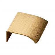 Profile Handle Edge Straight - 40mm - Brushed Brass