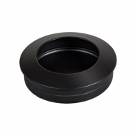 Recessed Handle Hollow - 60mm - Black