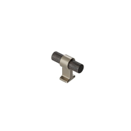 Cabinet Knob T Bond - Dark Stained Oak/Brushed Brass