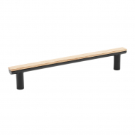 Handle Bis - 160mm - Oak/Black