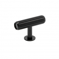 Knob T Rille - Brushed Black