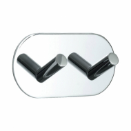 Towel Hook Base 100 2-Hook - Chrome