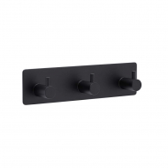 Towel Hook Base 220 3-Hook - Matte Black