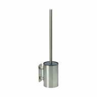 Solid Toilet Brush - Brushed Stainless Steel Finish