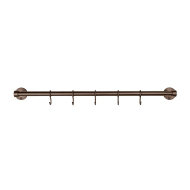 Kitchen Rail Aveny - 600mm - Complete - Burnished Brass