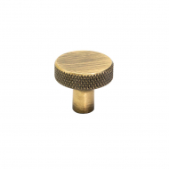 Cabinet Knob Flat - Antique Bronze