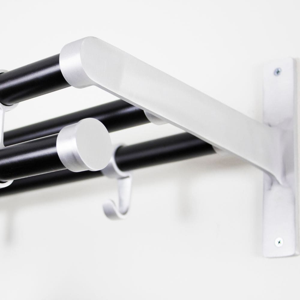 Hat Rack Elegant Plus - 1000mm - Black/Aluminium 