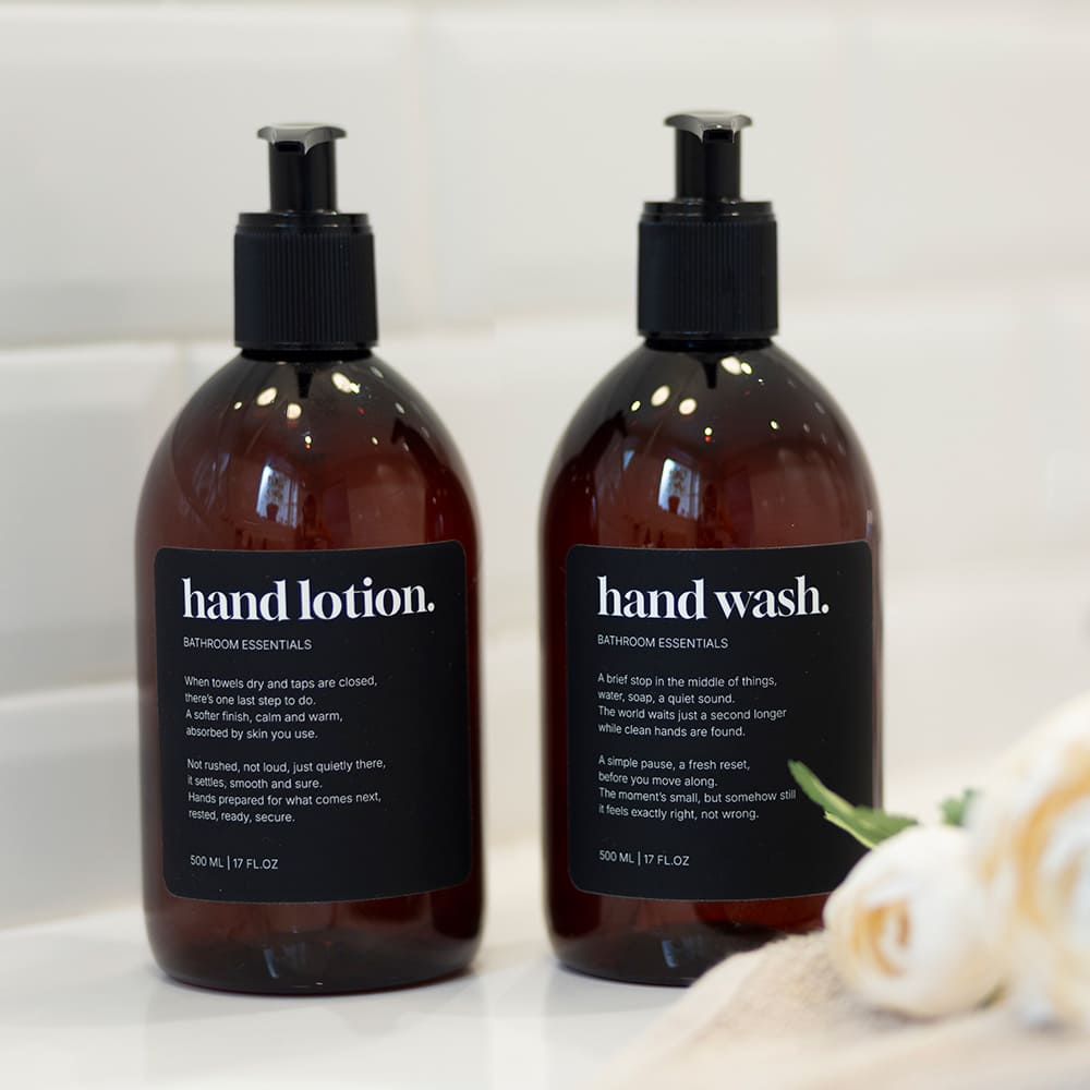 Adhesive Label Premium - Shampoo - Matte Black