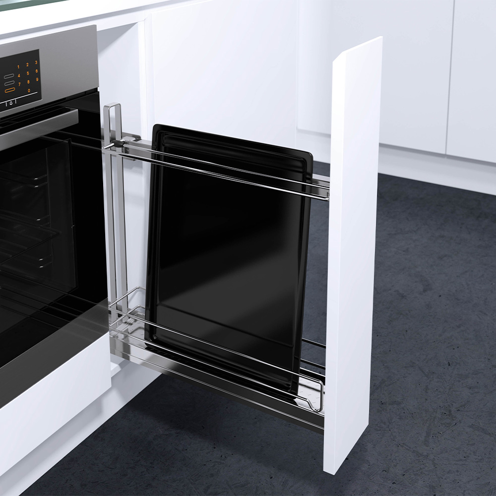 Baking Tray Pull-Out K-150 Right - Chrome