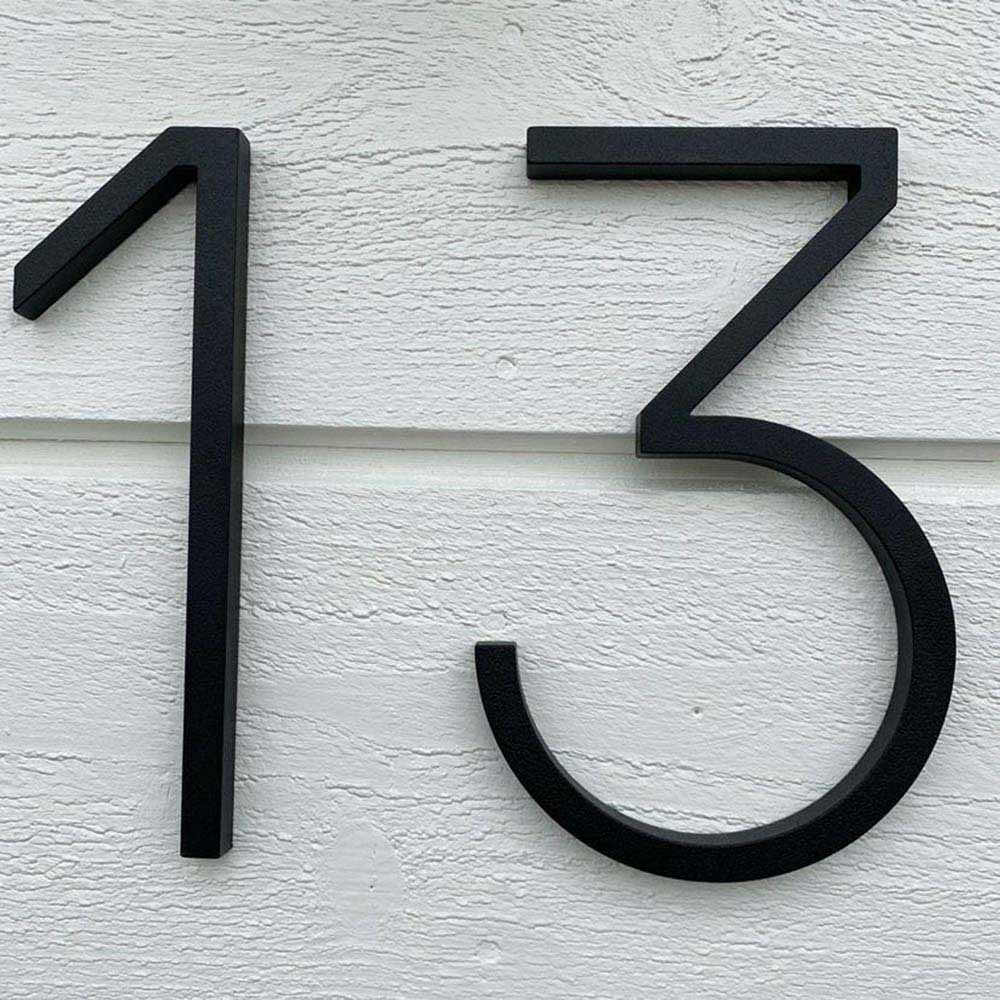 House Number Contemporary - 1 - Black