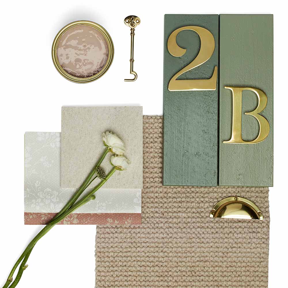 House Letter Century - Brass