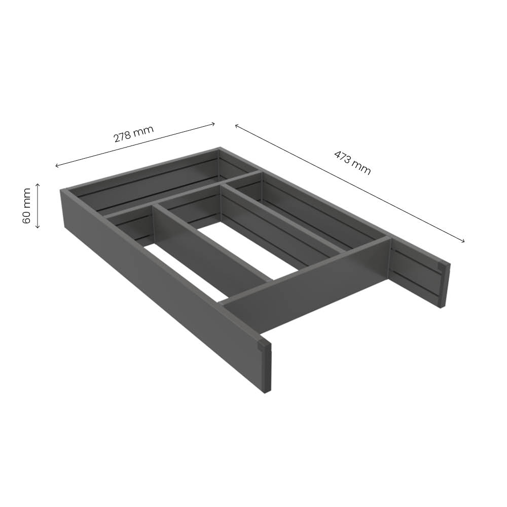 Cutlery Drawer Flex Basic - 500 (473mm) -  Dark Gray